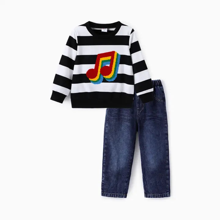 2 peaces sweatshirt and jeans